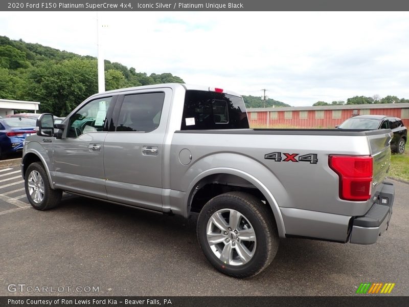 Iconic Silver / Platinum Unique Black 2020 Ford F150 Platinum SuperCrew 4x4