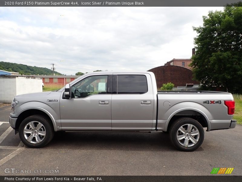 Iconic Silver / Platinum Unique Black 2020 Ford F150 Platinum SuperCrew 4x4