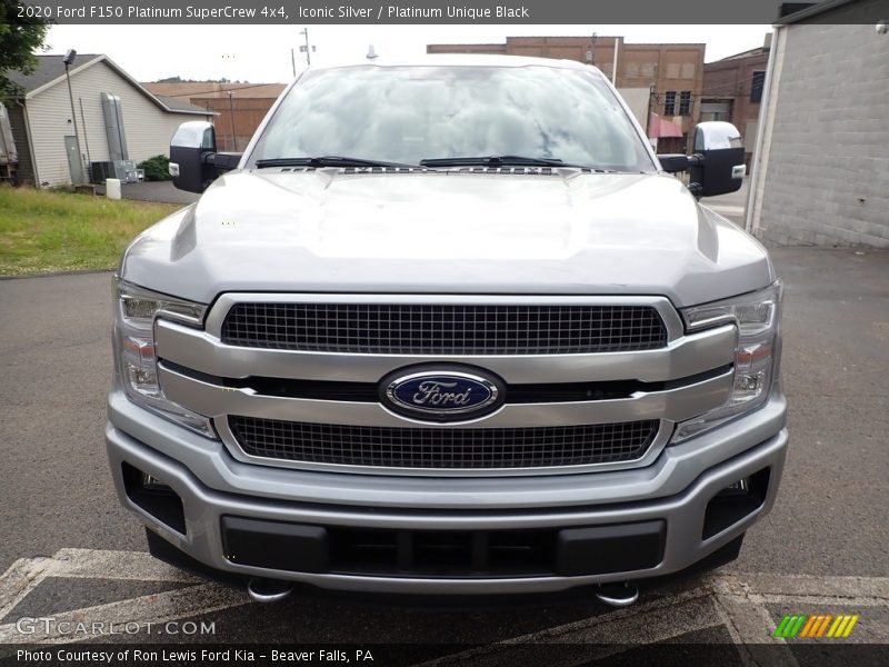 Iconic Silver / Platinum Unique Black 2020 Ford F150 Platinum SuperCrew 4x4
