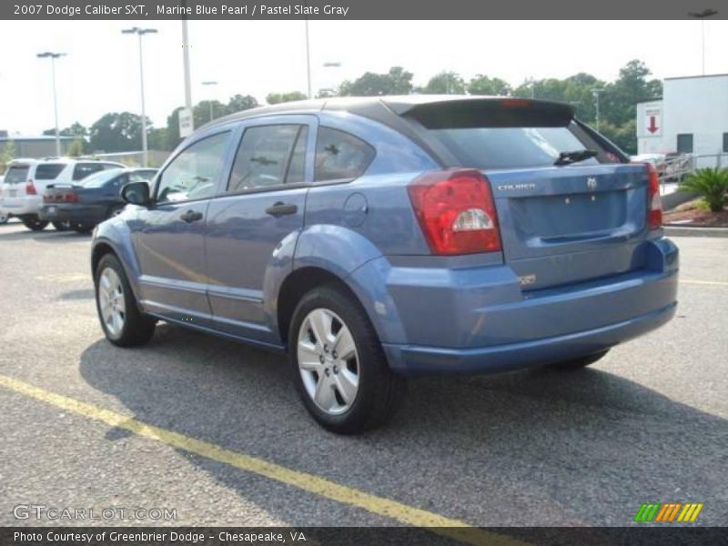 Marine Blue Pearl / Pastel Slate Gray 2007 Dodge Caliber SXT