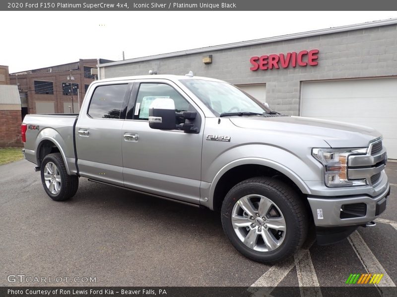 Iconic Silver / Platinum Unique Black 2020 Ford F150 Platinum SuperCrew 4x4