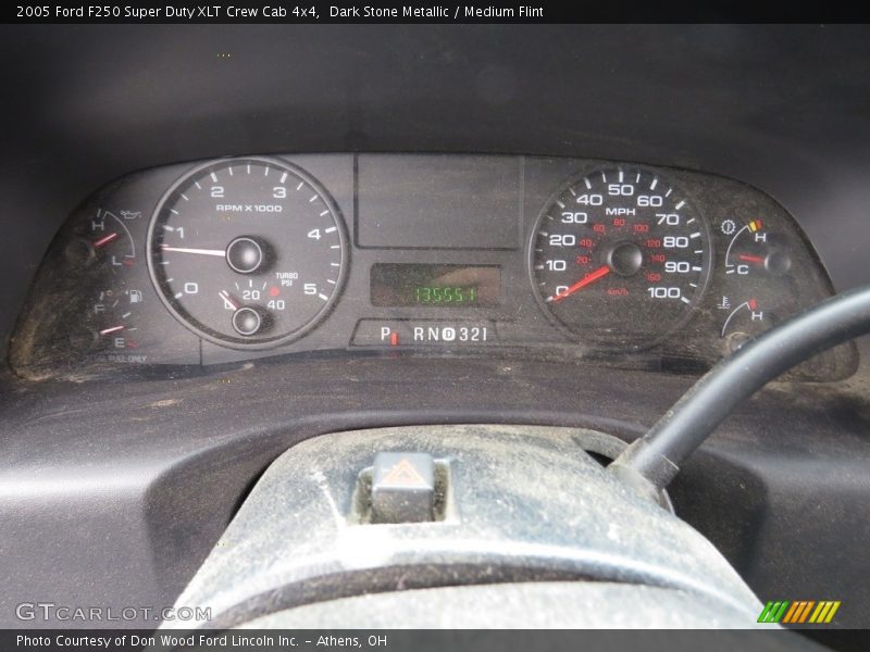 Dark Stone Metallic / Medium Flint 2005 Ford F250 Super Duty XLT Crew Cab 4x4