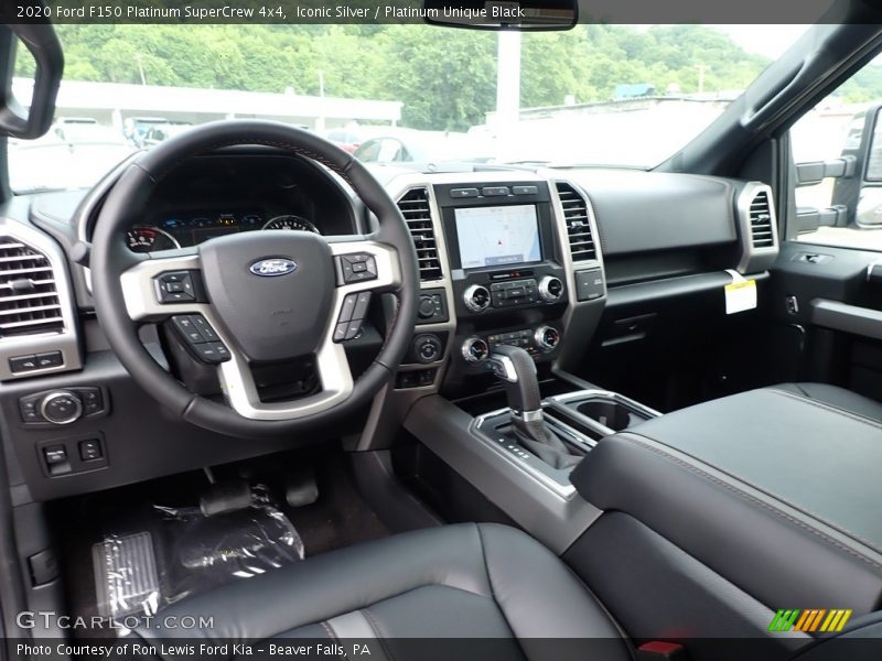 Iconic Silver / Platinum Unique Black 2020 Ford F150 Platinum SuperCrew 4x4