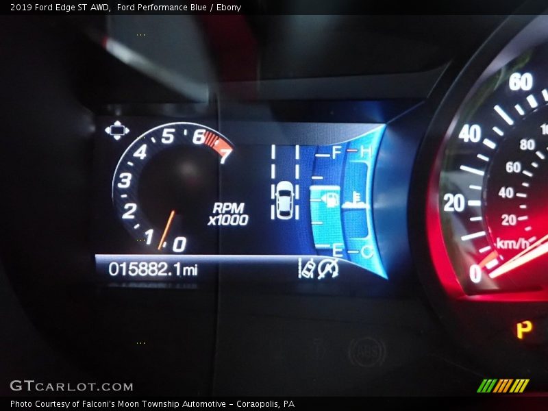 Ford Performance Blue / Ebony 2019 Ford Edge ST AWD