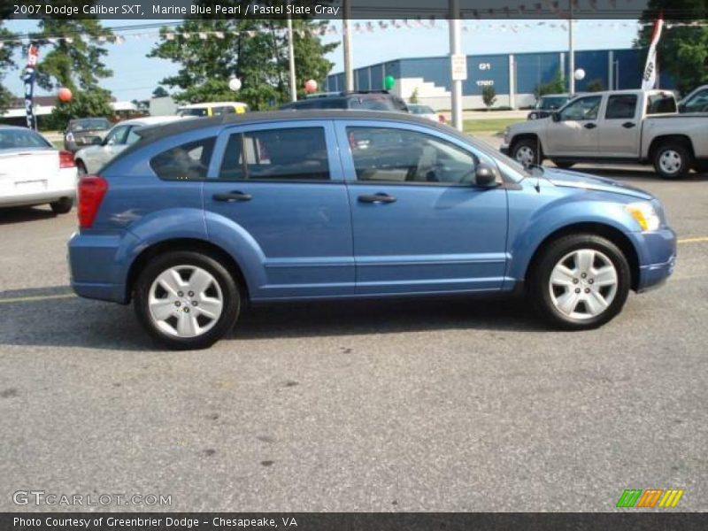 Marine Blue Pearl / Pastel Slate Gray 2007 Dodge Caliber SXT