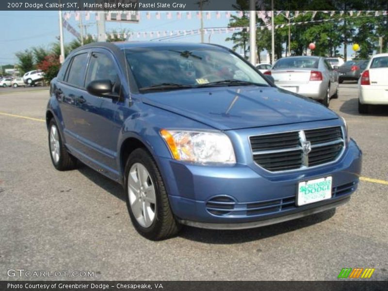 Marine Blue Pearl / Pastel Slate Gray 2007 Dodge Caliber SXT