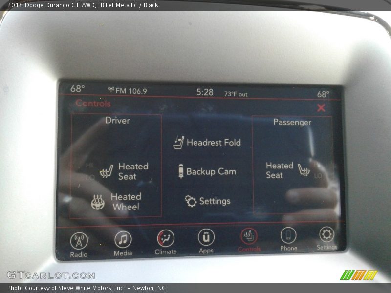 Billet Metallic / Black 2018 Dodge Durango GT AWD