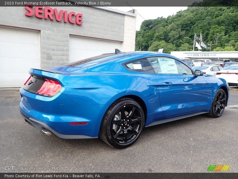  2020 Mustang EcoBoost Fastback Velocity Blue