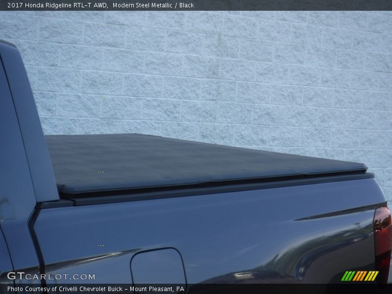 Modern Steel Metallic / Black 2017 Honda Ridgeline RTL-T AWD