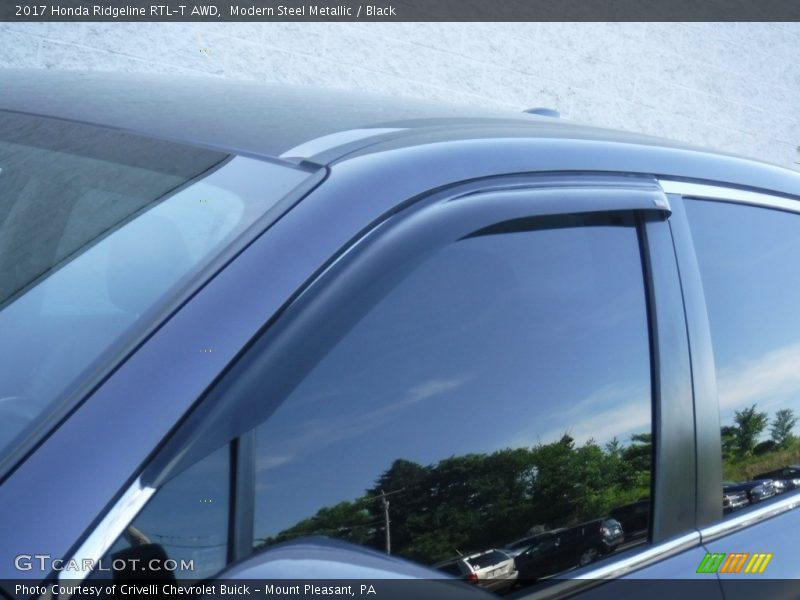 Modern Steel Metallic / Black 2017 Honda Ridgeline RTL-T AWD