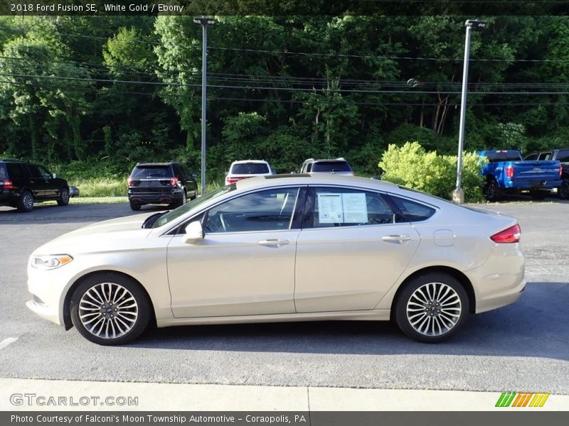 White Gold / Ebony 2018 Ford Fusion SE