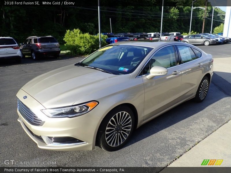 White Gold / Ebony 2018 Ford Fusion SE