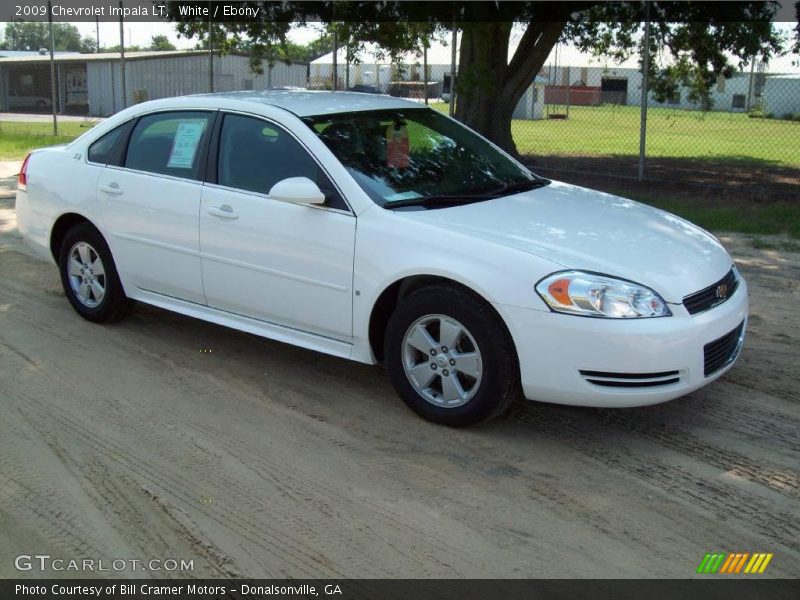 White / Ebony 2009 Chevrolet Impala LT