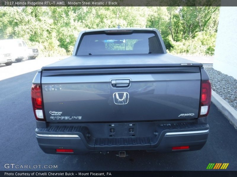 Modern Steel Metallic / Black 2017 Honda Ridgeline RTL-T AWD