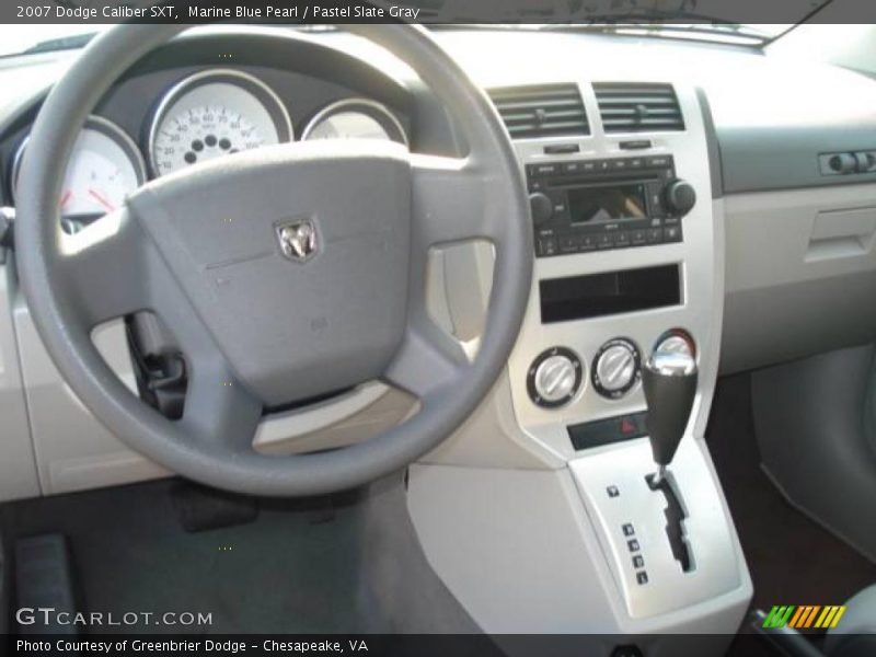 Marine Blue Pearl / Pastel Slate Gray 2007 Dodge Caliber SXT