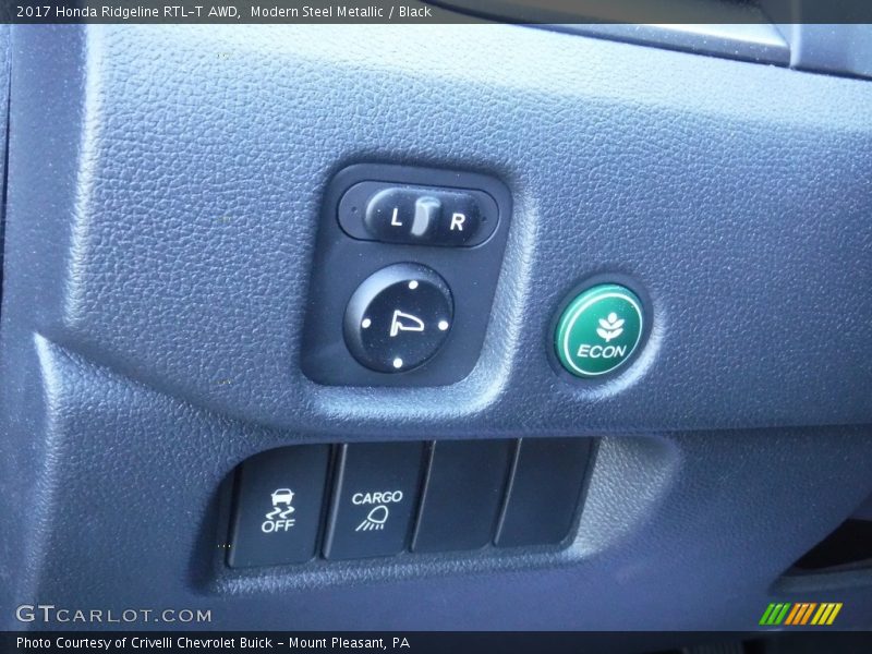 Modern Steel Metallic / Black 2017 Honda Ridgeline RTL-T AWD
