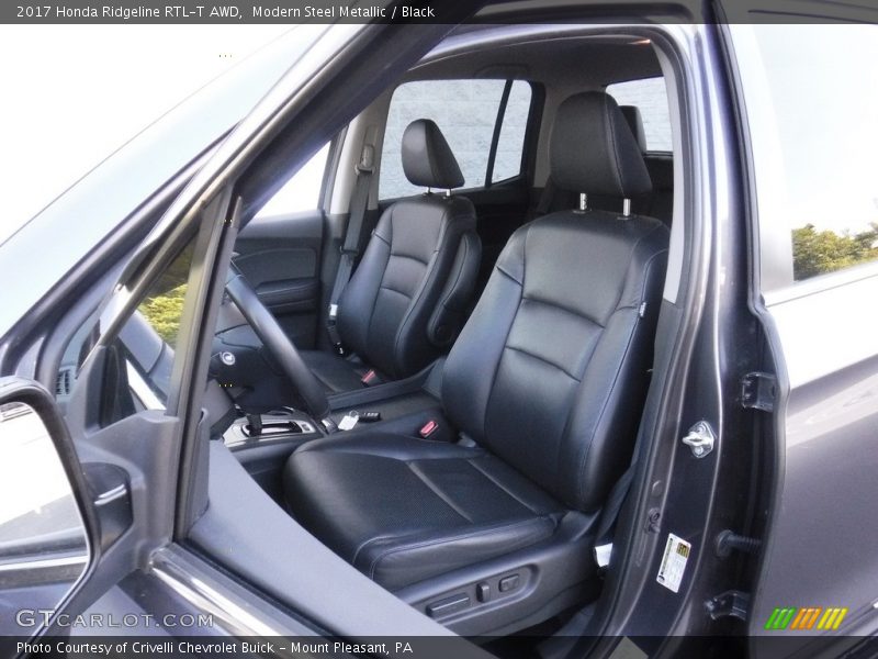 Modern Steel Metallic / Black 2017 Honda Ridgeline RTL-T AWD