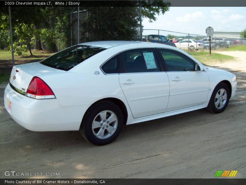 White / Ebony 2009 Chevrolet Impala LT