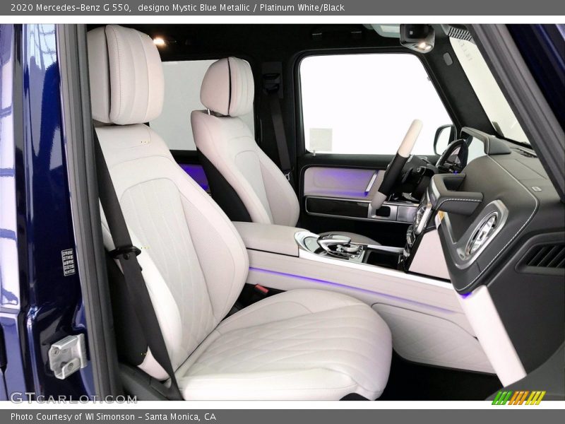  2020 G 550 Platinum White/Black Interior