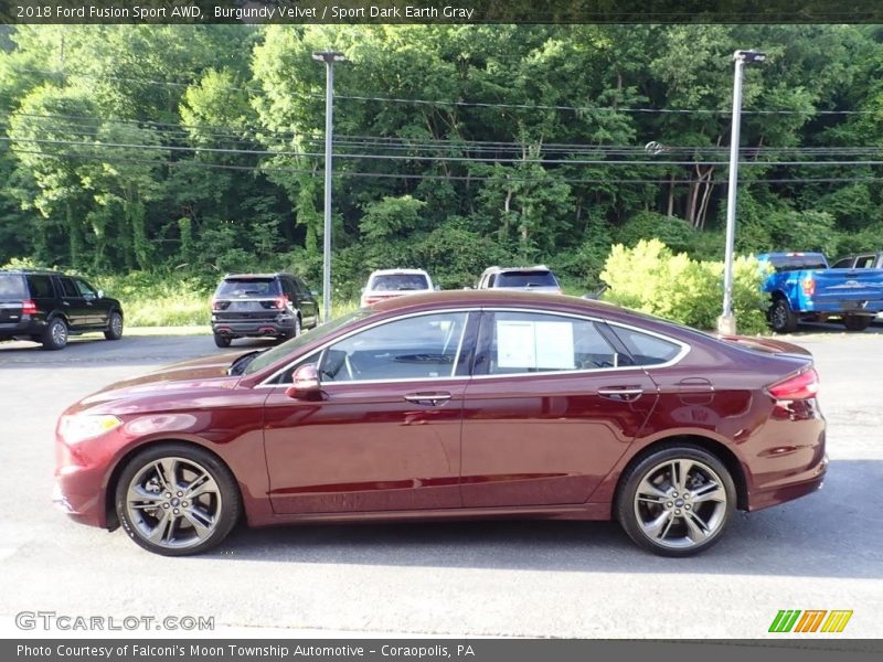 Burgundy Velvet / Sport Dark Earth Gray 2018 Ford Fusion Sport AWD