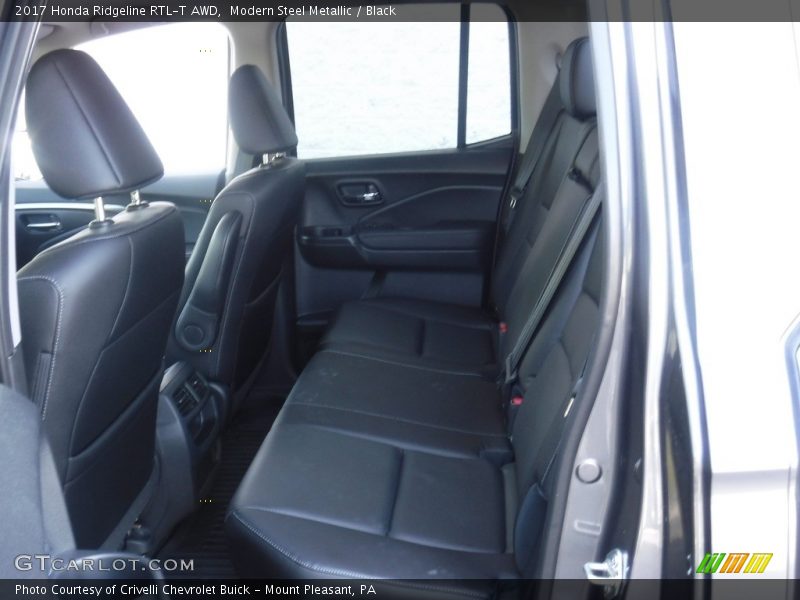 Modern Steel Metallic / Black 2017 Honda Ridgeline RTL-T AWD