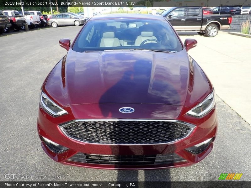 Burgundy Velvet / Sport Dark Earth Gray 2018 Ford Fusion Sport AWD