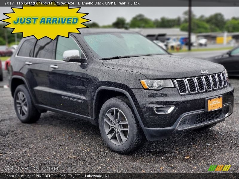 Diamond Black Crystal Pearl / Black 2017 Jeep Grand Cherokee Limited 4x4