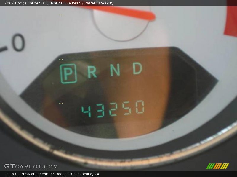 Marine Blue Pearl / Pastel Slate Gray 2007 Dodge Caliber SXT