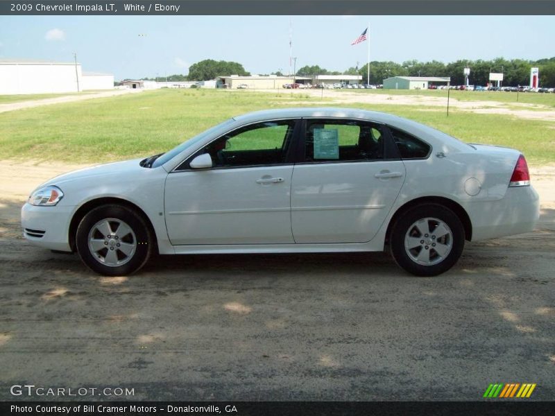 White / Ebony 2009 Chevrolet Impala LT