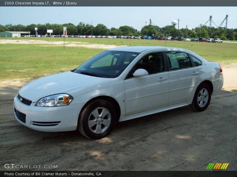 White / Ebony 2009 Chevrolet Impala LT
