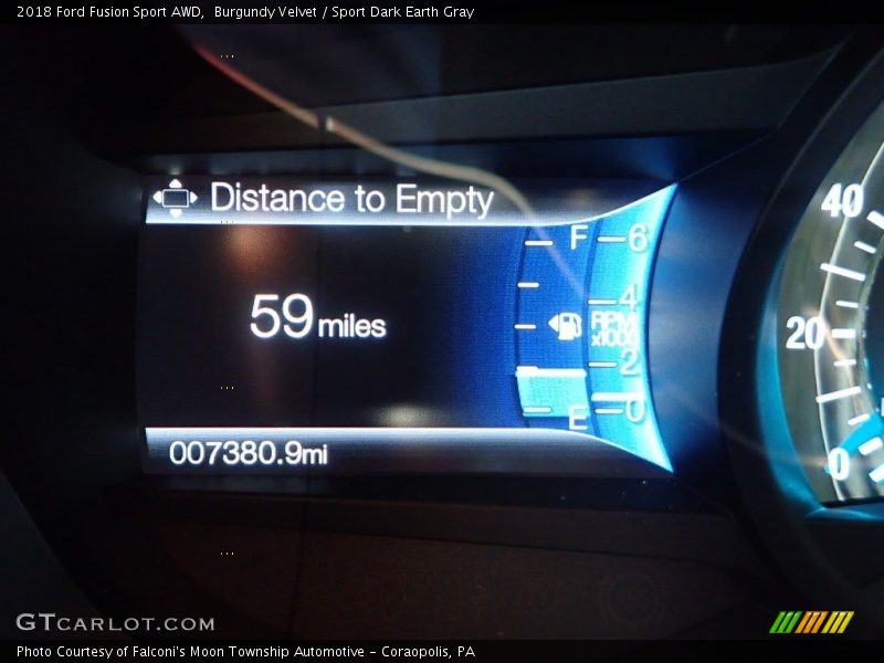 Burgundy Velvet / Sport Dark Earth Gray 2018 Ford Fusion Sport AWD