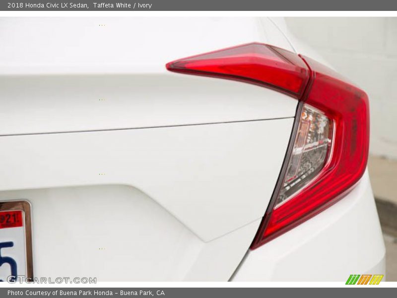 Taffeta White / Ivory 2018 Honda Civic LX Sedan