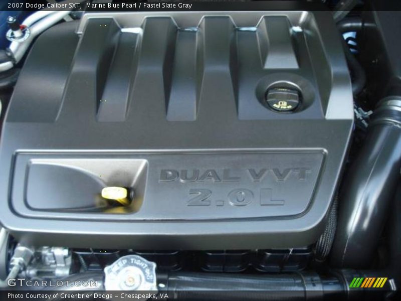 Marine Blue Pearl / Pastel Slate Gray 2007 Dodge Caliber SXT