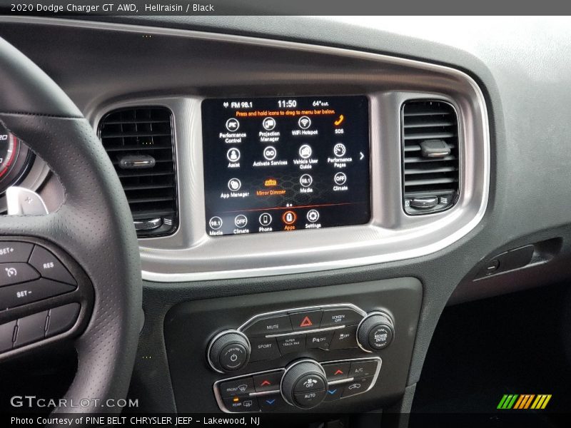 Controls of 2020 Charger GT AWD
