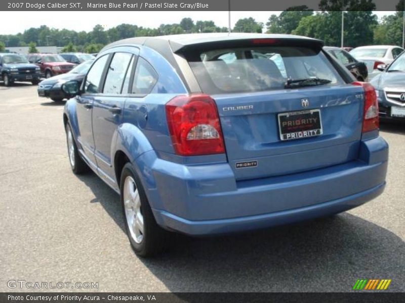 Marine Blue Pearl / Pastel Slate Gray/Blue 2007 Dodge Caliber SXT