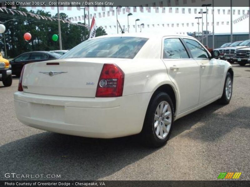Cool Vanilla White / Dark Slate Gray 2008 Chrysler 300 LX
