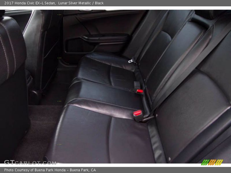 Lunar Silver Metallic / Black 2017 Honda Civic EX-L Sedan