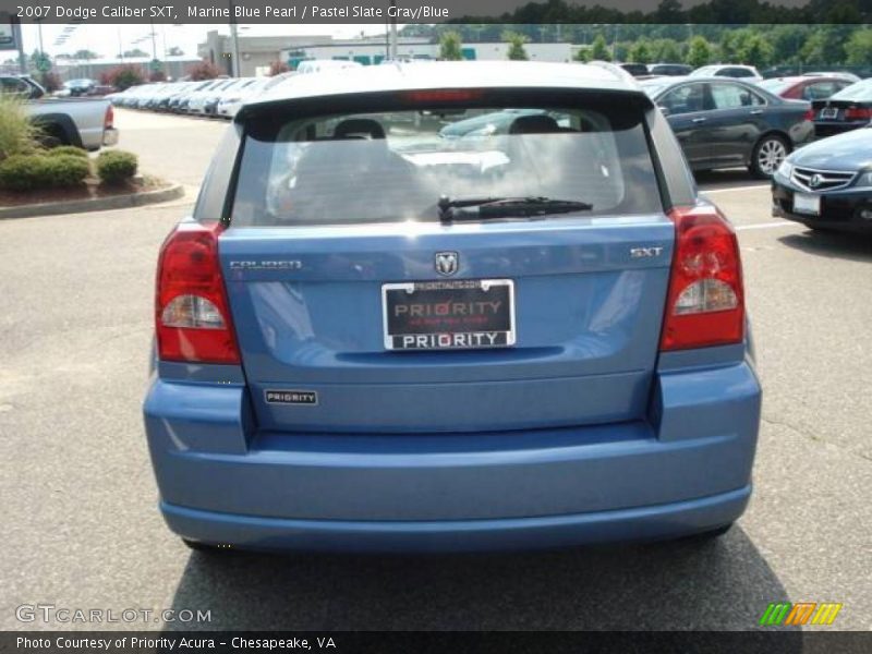 Marine Blue Pearl / Pastel Slate Gray/Blue 2007 Dodge Caliber SXT