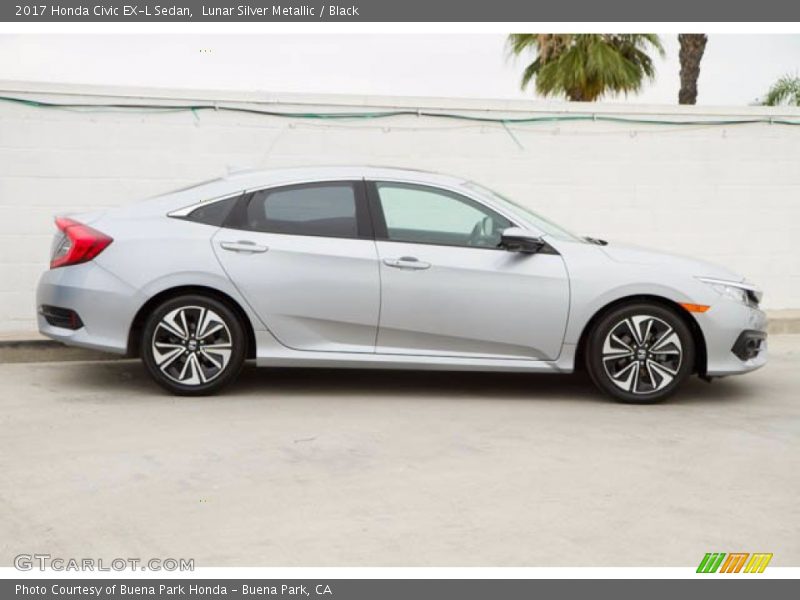 Lunar Silver Metallic / Black 2017 Honda Civic EX-L Sedan