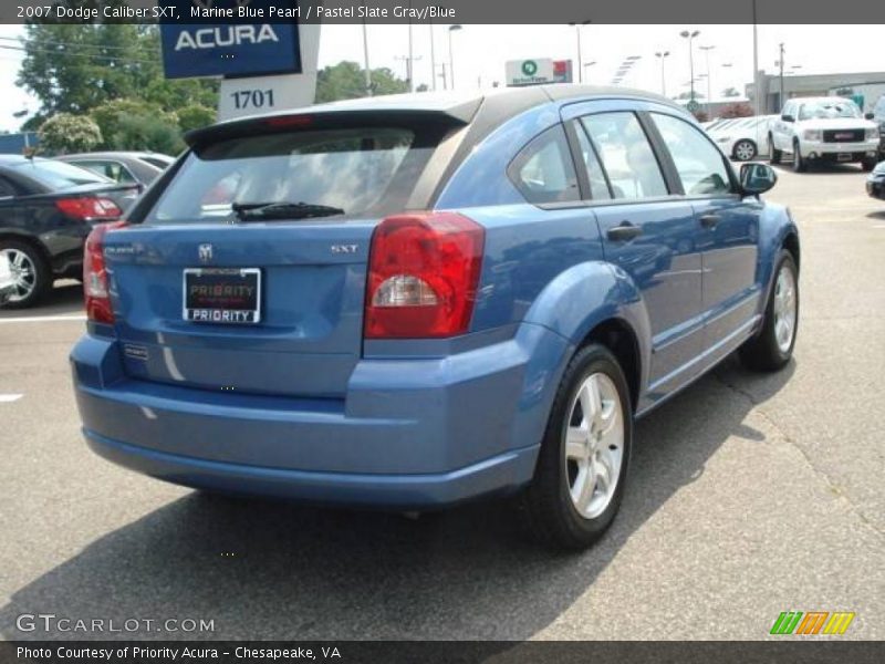 Marine Blue Pearl / Pastel Slate Gray/Blue 2007 Dodge Caliber SXT
