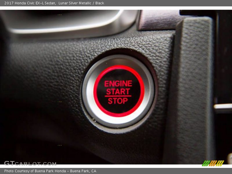 Lunar Silver Metallic / Black 2017 Honda Civic EX-L Sedan