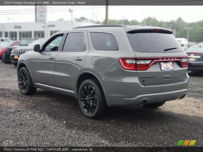 Destroyer Gray / Black 2020 Dodge Durango GT AWD
