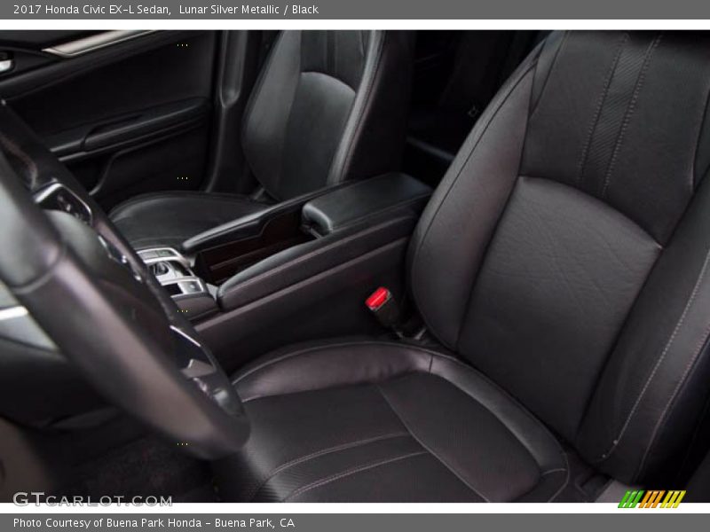 Lunar Silver Metallic / Black 2017 Honda Civic EX-L Sedan