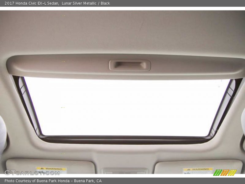 Lunar Silver Metallic / Black 2017 Honda Civic EX-L Sedan