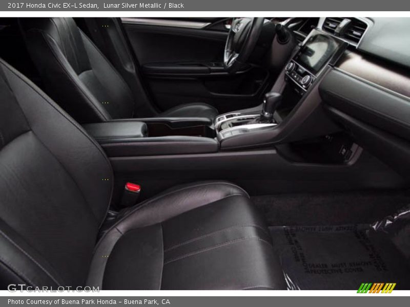 Lunar Silver Metallic / Black 2017 Honda Civic EX-L Sedan
