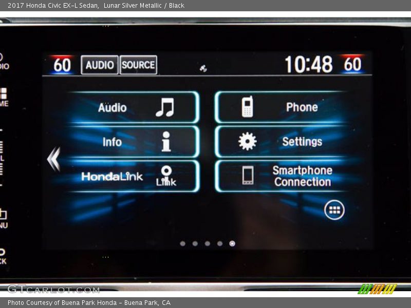 Lunar Silver Metallic / Black 2017 Honda Civic EX-L Sedan