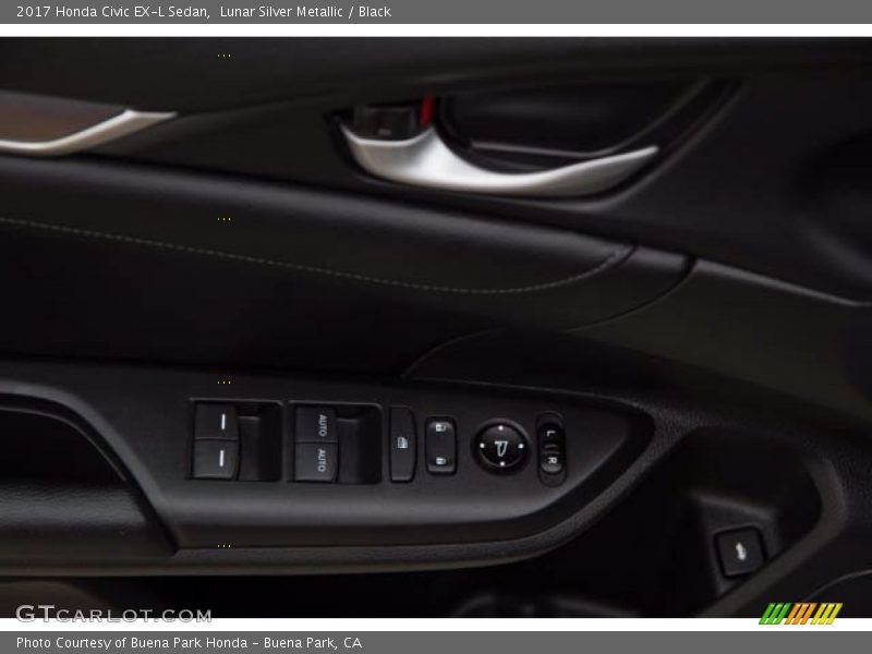 Lunar Silver Metallic / Black 2017 Honda Civic EX-L Sedan