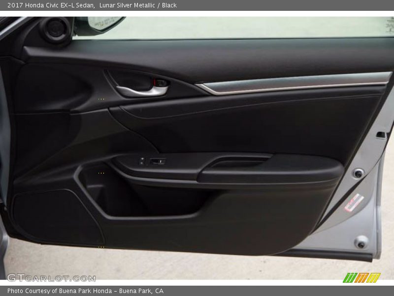 Lunar Silver Metallic / Black 2017 Honda Civic EX-L Sedan