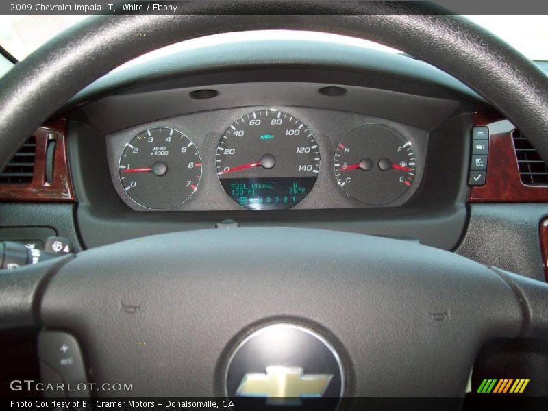 White / Ebony 2009 Chevrolet Impala LT