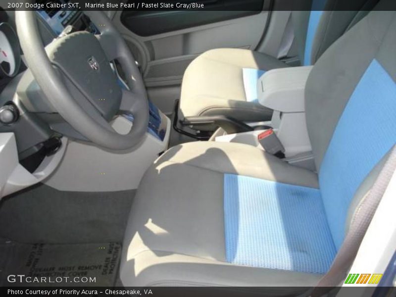Marine Blue Pearl / Pastel Slate Gray/Blue 2007 Dodge Caliber SXT